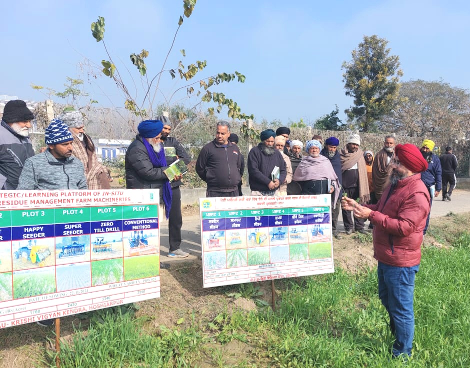 Educational tour on proper management of paddy straw by Krishi Vigyan Kendra